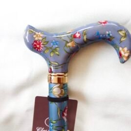 Walking Stick 5003CAdjustable Grey Floral folding crutch  95-CC5003C  OUT OF STOCK