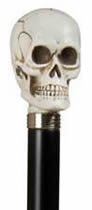 Walking Stick 5109, Mock Ivory Skull, black beechwood shaft  95-CC5109  Out of stock