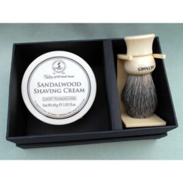 60g TaylorsSandalwood Sh.Cream,16mm MixBadger, MockIvory handle  94-JBSHVS1,55