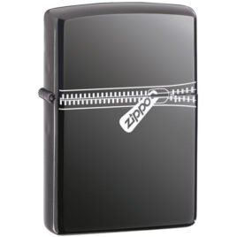 Zippo lighter, Zipper winning design, on Black Ice<br>55-Z21088