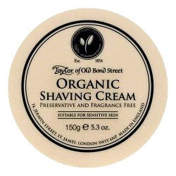 Taylors of Old Bond Street Organic shaving cream tub 150g  94-JBTay1019   OUT OF STOCK