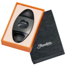 Cigar Cutter, Titanium blade, Black/Gunmetal Carbon<br>Ø23mm, Ring 57 <br>73-J1674