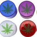 Grinder, Plastic, Ht49x60mm,5 part, screen, Asstd. colours, Weed pic  75-JGr0607