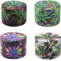 Grinder, Plastic,  50mm H50x35mm,4 part, screen, Asstd.colours,   75-JGr0609