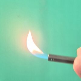 Clipper Mini Tube Lighter.  Pocket size. Lighter and tube only 11cm long. Refillable,  55-ClipMiniTube